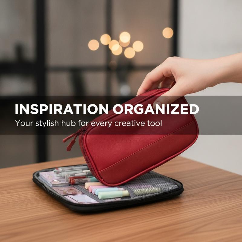 Copic Marker Sketch - Large Capacity Pencil Case Multiple Compartments