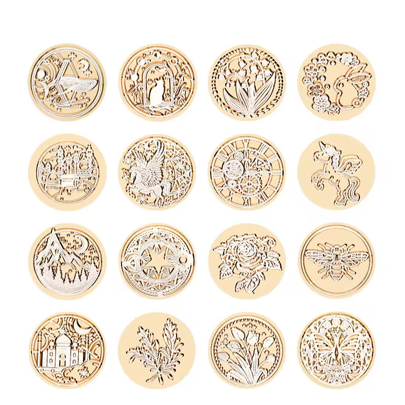Star sky Lotus Rose Pattern Wa - đánh giá và giá Wax Seal Stamp Set
