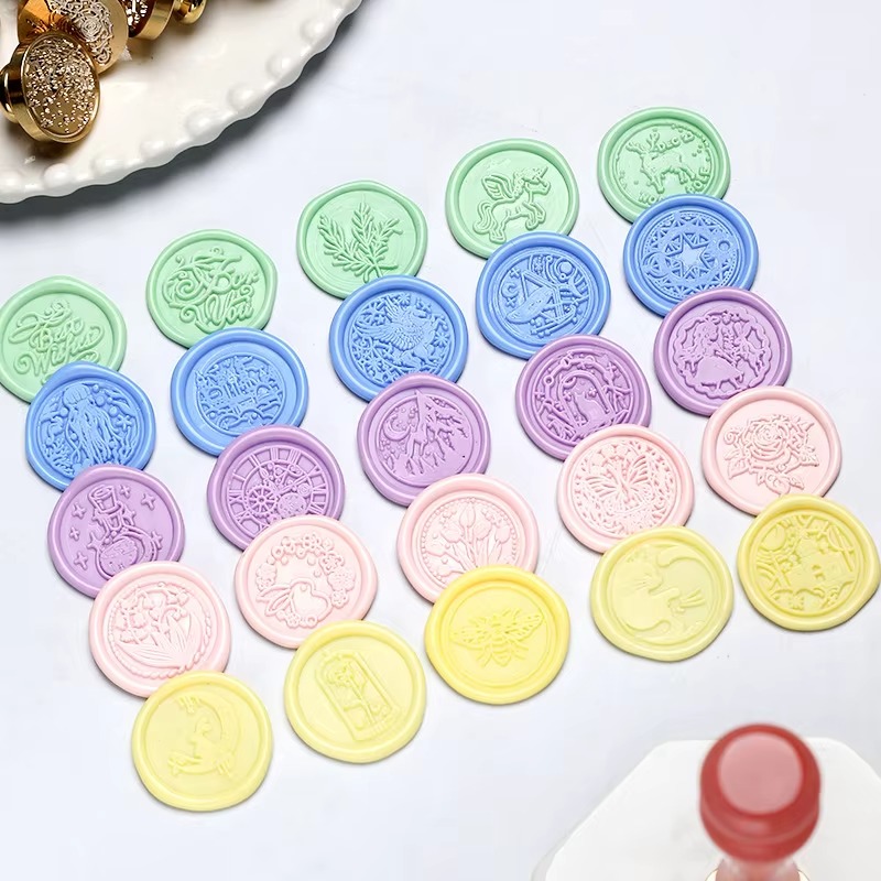 Star sky Lotus Rose Pattern Wa - đánh giá và giá Wax Seal Stamp Set