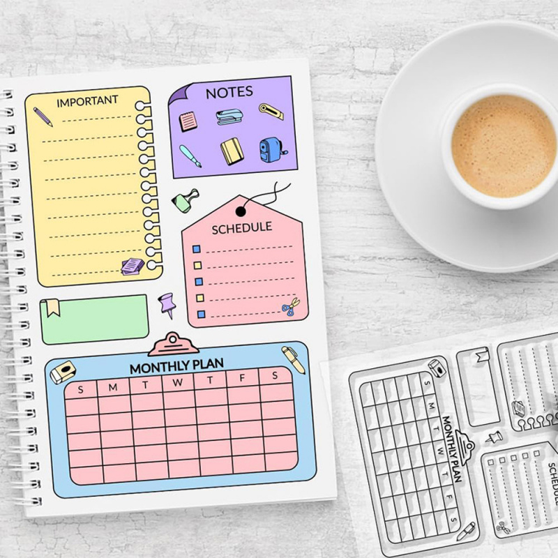 Monthly Calendar Planner To Do - đánh giá và giá Rubber Date Stamp