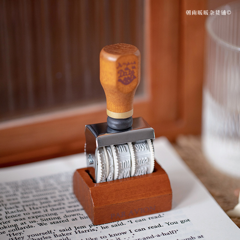 Chaoyu Retro Wooden Date Stamp - đánh giá và giá Rubber Date Stamp