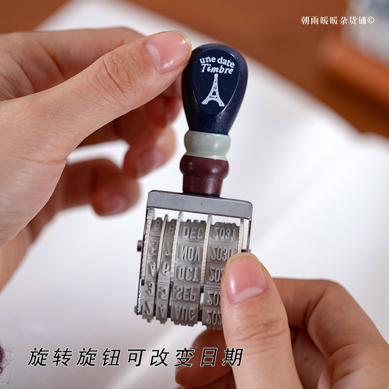 Chaoyu Retro Wooden Date Stamp - đánh giá và giá Rubber Date Stamp